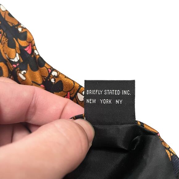Briefly Stated Scooby Doo Silk Tie Necktie Cartoon Network Novelty Dogs - Picture 6 of 7